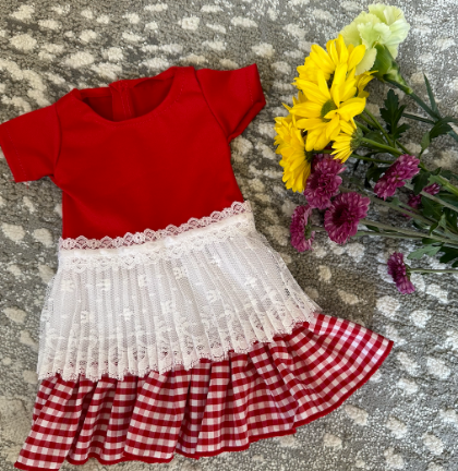 Cherry Picnic Lace Dress