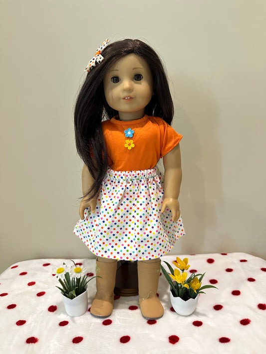 Tangerine Confetti Set